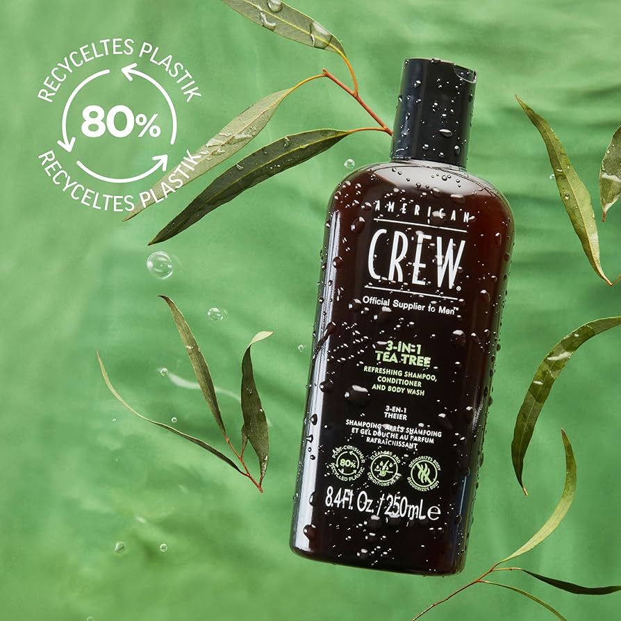 American Crew   3-in-1 Tea Tree Shampoo, Conditioner and Body Wash