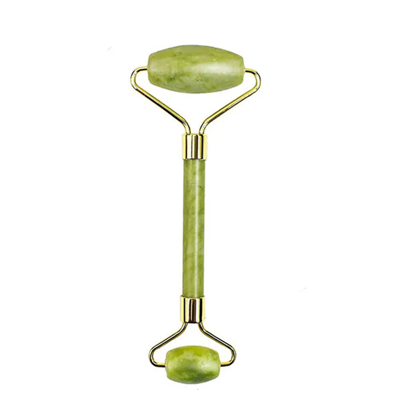 GlowPro™ Jade Roller & Gua Sha Set – Natural Facial Massage Tool for Anti-Aging, Radiant Skin, and Puffiness Relief (Ships from California)