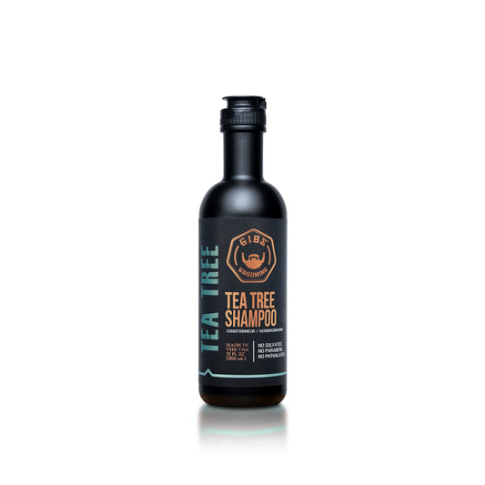 GIBS Tea Tree Shampoo – Invigorating 2-in-1 Cleanser & Conditioner for Men | Sulfate-Free, Paraben-Free, Made in USA