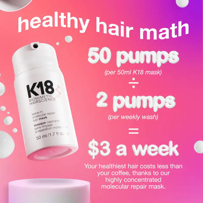 K18 Biomimetic Hairscience   Leave-In Molecular Repair Hair Mask