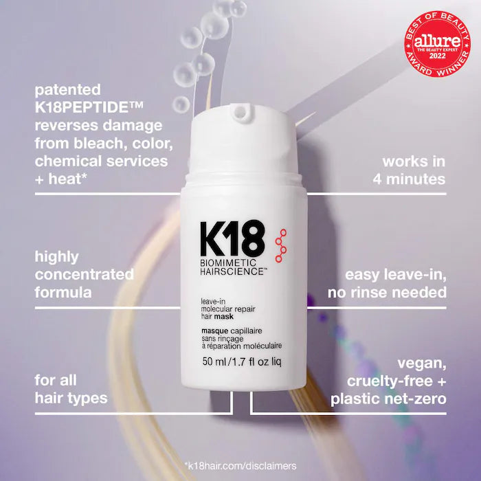 K18 Biomimetic Hairscience   Leave-In Molecular Repair Hair Mask