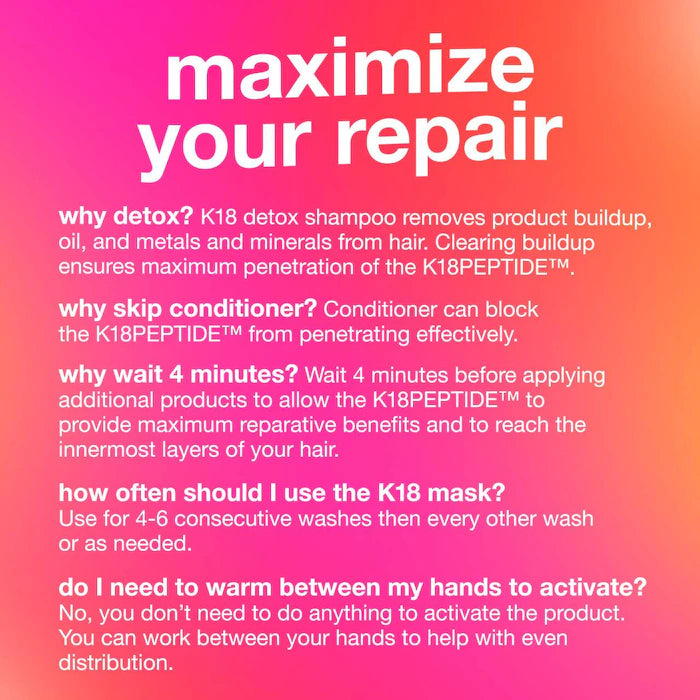 K18 Biomimetic Hairscience   Leave-In Molecular Repair Hair Mask