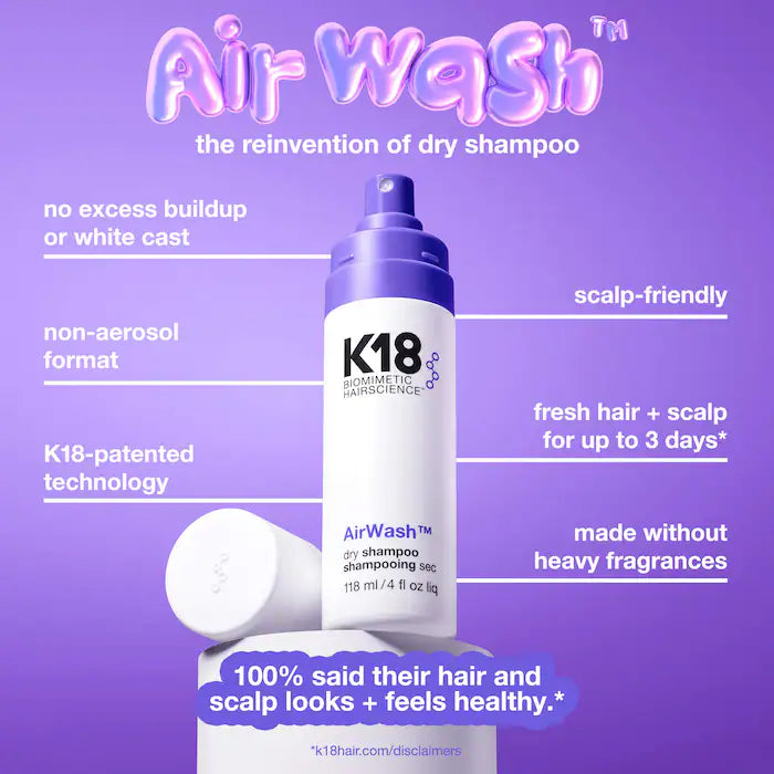 K18 Biomimetic Hairscience  AirWash™ Dry Shampoo