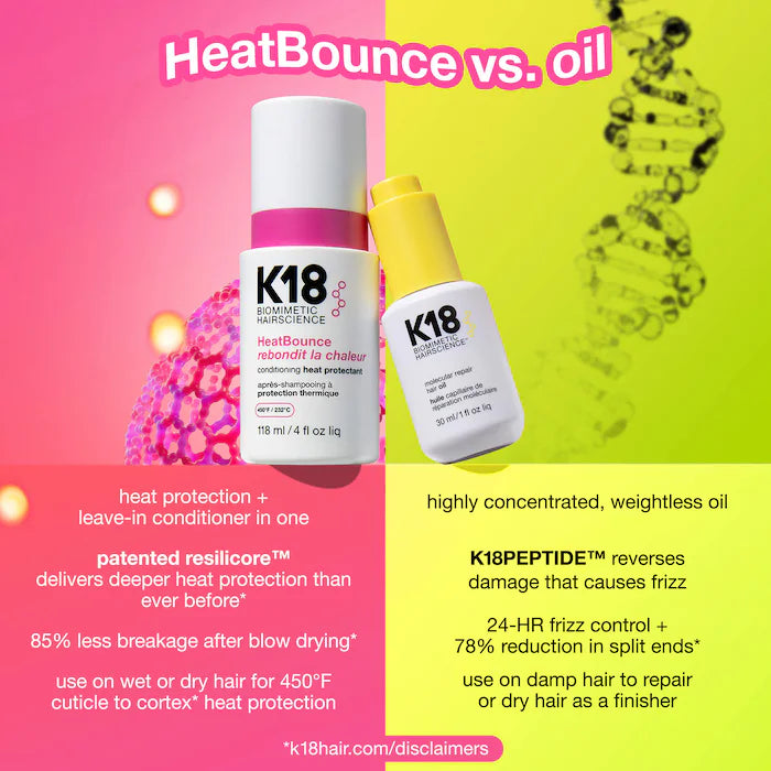K18 Biomimetic Hairscience  HeatBounce™ Leave-In Conditioner Heat Protectant